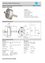 ANGULAR DISPLACEMENT SENSOR / POTENTIOMETER / HIGH-RESOLUTION / PRECISION-WDD35D4K - 1