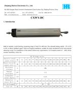 LINEAR DISPLACEMENT TRANSDUCER / POTENTIOMETER / WITH ANALOG OUTPUT-CXWY-DC - 1