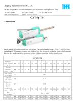 LINEAR DISPLACEMENT TRANSDUCER / POTENTIOMETER / WITH ANALOG OUTPUT-CXWY-TM - 1