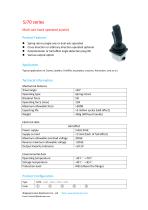 MULTI-AXIS JOYSTICK / SINGLE-AXIS / 2-AXIS / HALL EFFECT-SJ70 - 1