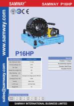 SAMWAY P16HP Hydraulic Hose Crimping Machine - 1