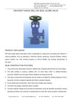 DIN BELLOW SEALED GLOBE VALVE - 10