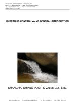 HYDRAULIC CONTROL VALVE GENERAL INTRODUCTION - 1