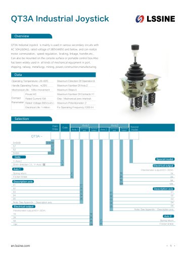 QT3A Industrial Joystick