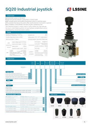 SQ20 Industrial joystick