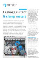 Application note: Leakage current and clamp meters - 1