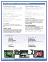 Nickel Cadmium and Nickel-Metal Hydride Short Form Specifications-2