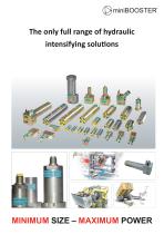 The only full range of hydraulic intensifying solutions