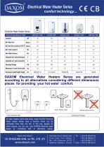 Electrical Water Heater Series comfort technology... - 2