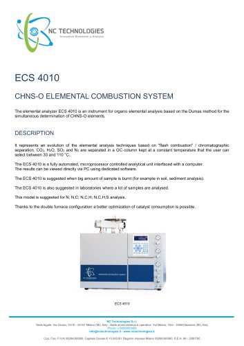 ECS 4010 created by NC Technologies