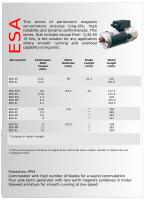 Catalogue ESA direct current servomotor.-2