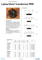 1-phase Vario®-transformer IP00 - 1