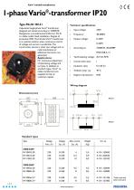 1-phase Vario®-transformer IP20-1