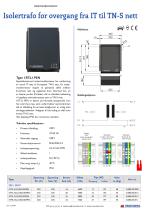 Isolertrafo for overgang fra IT til TN-S nett - 1