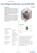 Low-voltage transformer, 1,25-125 kVA, IP23 - 1