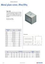 Metal plate cover, IP20/IP23 - 1