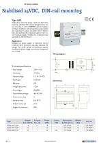 Stabilised 24VDC, DIN-rail mounting - 1