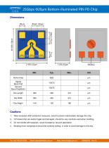 XSJ-10-D6-20-KB/25Gbps Φ20μm Bottom-illuminated PIN PD Chip - 3