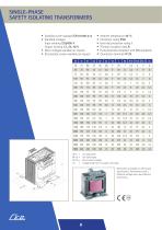 SINGLE-PHASE SAFETY ISOLATING TRANSFORMERS - 1