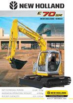 Midi Crawler Excavators > E70SR - 1