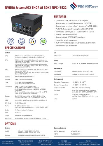 NPC-7522 Datasheet