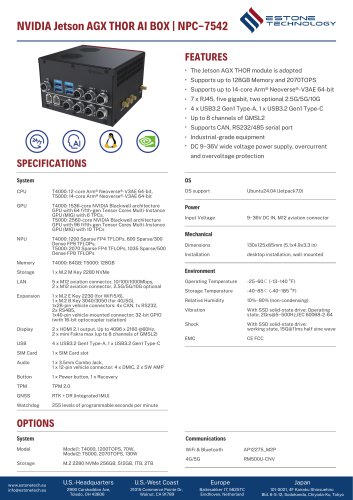 NPC-7542 Datasheet