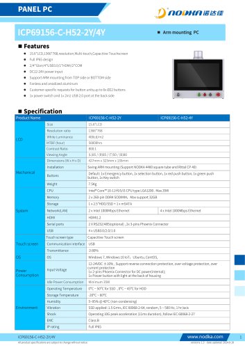 ICP69X Series Datasheet