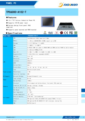 TPC6000-AX2 Series Datasheet