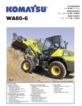 Wheel Loaders WA80-6 - 1