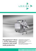 Ploughshare Mixer L 50 for laboratory, research and small scale production - 1