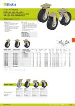 Wheels and castors with pneumatic tyres and super-elastic solid rubber tyres - 12