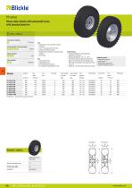 Wheels and castors with pneumatic tyres and super-elastic solid rubber tyres - 7