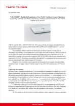 TAIYO YUDEN Doubles the Capacitance of Low-Profile Multilayer Ceramic Capacitors-1
