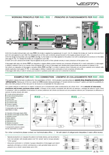     Cylinders with piston-rod brake device (Ø32-100) RW