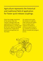 Agriculture represents the historical and traditional field of application for Faster quick-release couplings-2