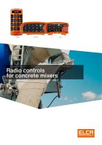 Radio controls for concrete mixers - 1