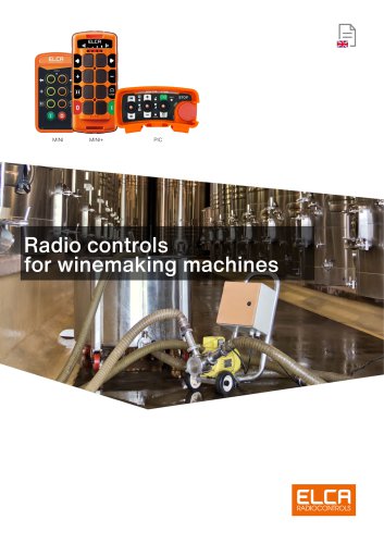 Radio controls for winemaking machines