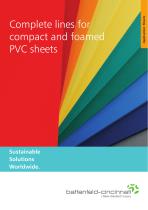 Complete lines for compact and foamed PVC sheets-1