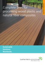 Complete lines for processing wood plastic and natural fiber composites-1