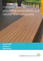 Complete lines for processing wood plastic and natural fiber composites - 1