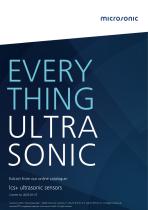 Ultrasonic distance sensor - lcs+ series - microsonic - 4-20 mA / 0-10 ...