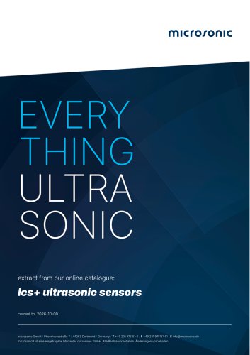 lcs ultrasonic sensors