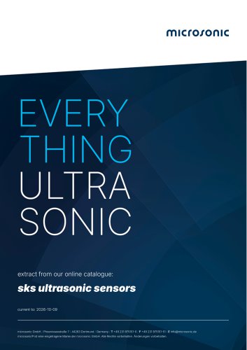 sks ultrasonic proximity switch