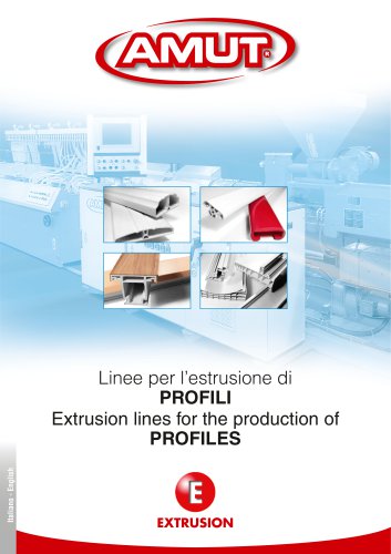 Extrusion lines for the production of proFileS