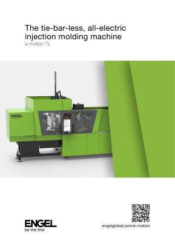 The tie-bar-less, all-electric injection molding machine e-motion TL 2024