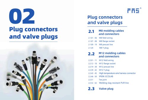 M12&M8 connector and prefabricated  cable