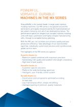 EXPERIENCE OUR INJECTION MOLDING MACHINES OF THE MX SERIES 2024-3