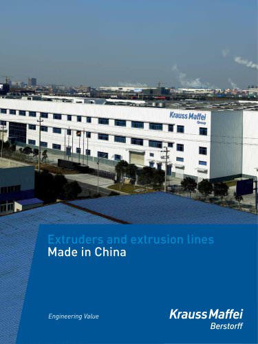 Extruders and extrusion lines - Made in China