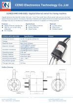 CENO 1000Mbps Ethernet slip ring assembly ECN025-04P2-04S-02EG-1