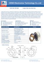 CENO 130mm through bore slip ring with PT100 signal ECN130-19P-06S-1